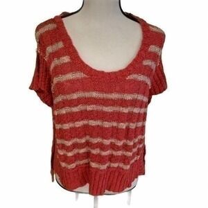 Free People striped cropped‎ sweater